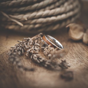 Bague en bois pour hommes et femmes, bague en bois argent avec boîte à bagues fablano alliances en bois bague de fiançailles en bois bagues de bijoux en bois pour femmes bagues pour hommes image 2