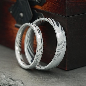 Partnerringe Silber Kavora 3mm & 5mm • Eheringe Set Gold • wasserfest und handgefertigt • Trauringe Verlobungsringe Damen und Herren edel