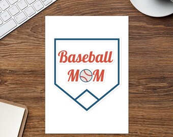 Baseball Mom Sticker sheet