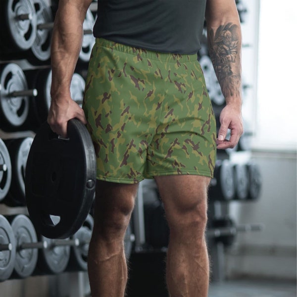 Russian Vsr-93 Schofield Forest Camo Men’s Athletic Shorts
