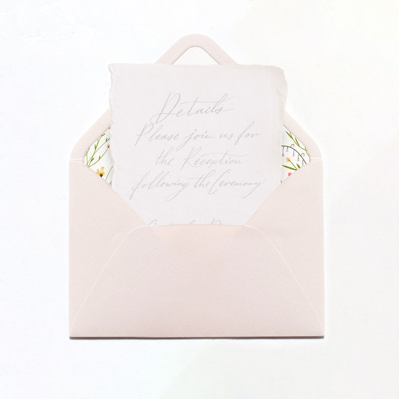 Printable Envelope Liner A7 Euro Flap Square Flap 6.5 Etsy