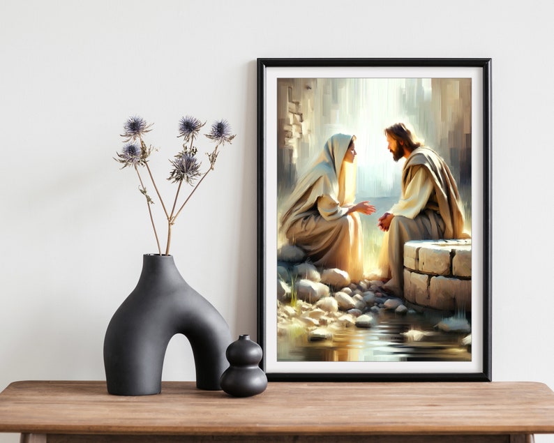 Jesus and the Woman at the Well, Digital Download, Samaritan, Jesus ...