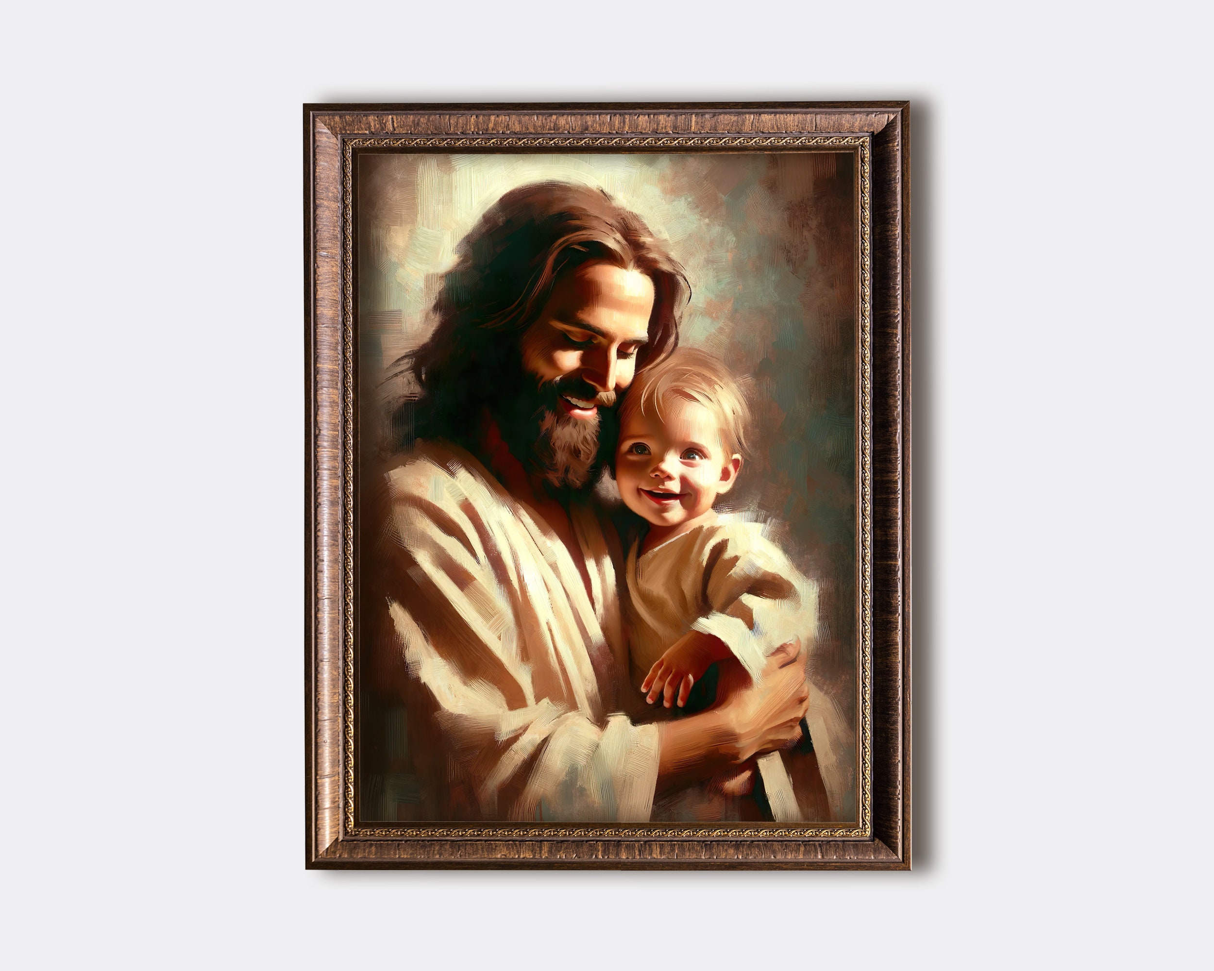 P*O様 90s JESUS HEAVENLY DIVINE SON CHRIS Vintage 1991 Jesus Born