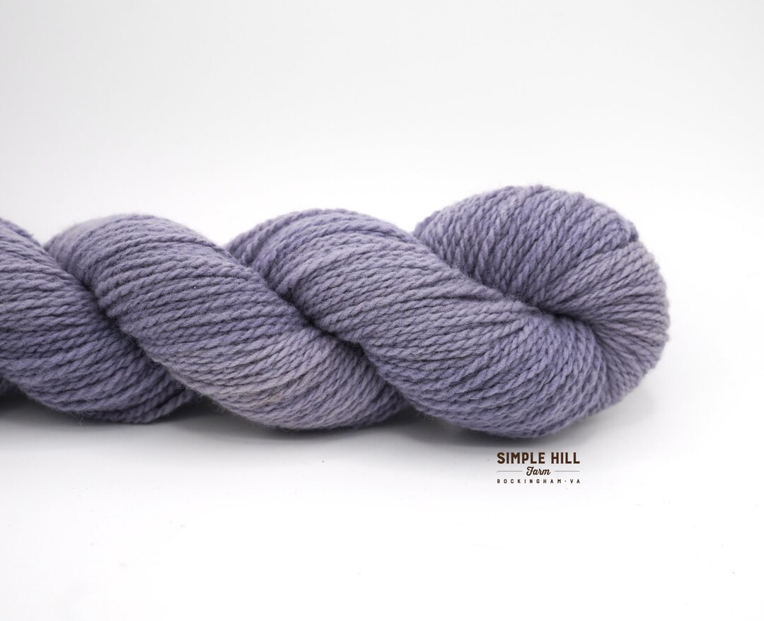 Naturally Dyed Merino Farm Flock Yarn Dyed With Logwood Etsy