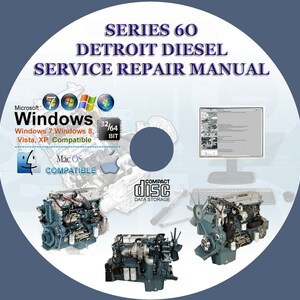 Detroit Diesel Series 60 Diesel / Natural Gas Engine Service Repair Manual 6SE483 on CD