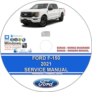Ford F-150 2021 Factory Workshop Service Repair Manual + Wiring Diagrams on CD