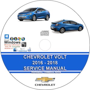 Chevrolet Volt 2016 2017 2018 Service Repair Manual on CD