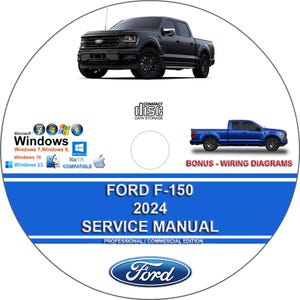 Ford F-150 2024 Factory Workshop Service Repair Manual + Wiring Diagrams F150 on CD
