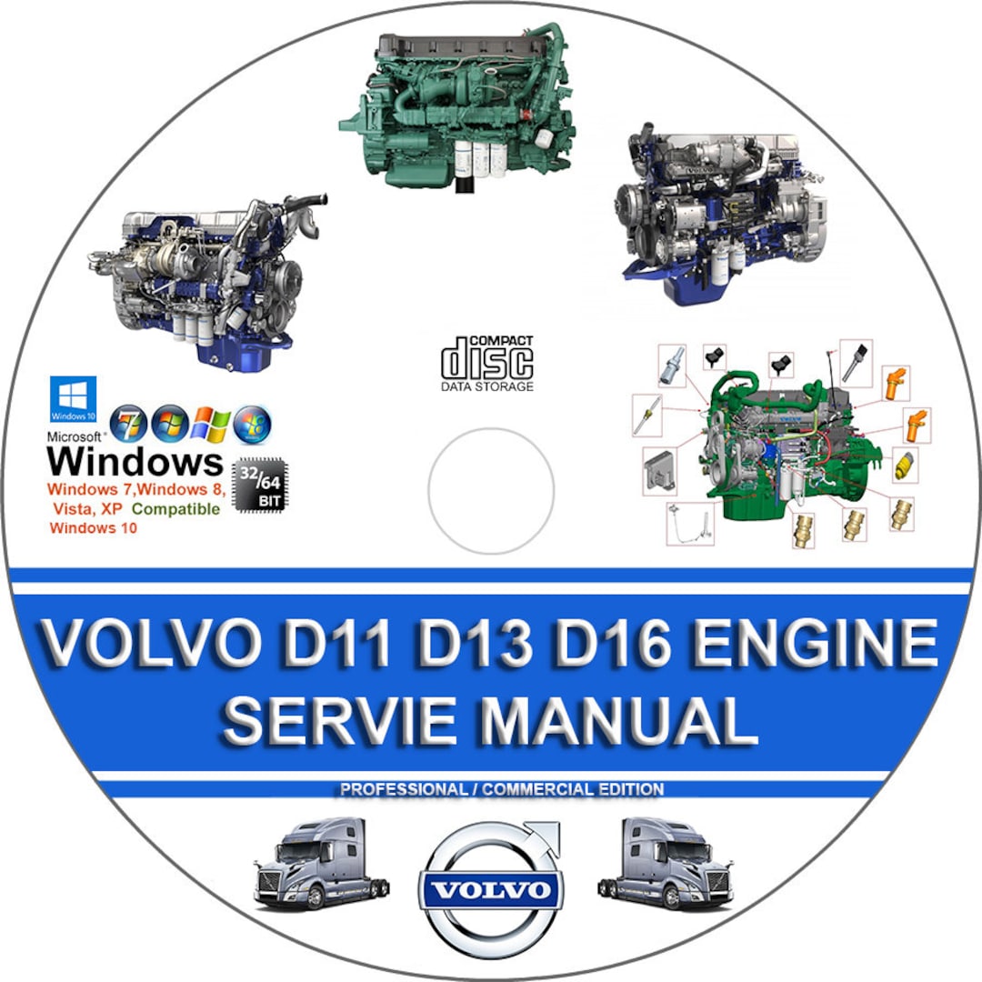 Volvo Truck D11 D13 D16 Engine Service Repair Manual Operators