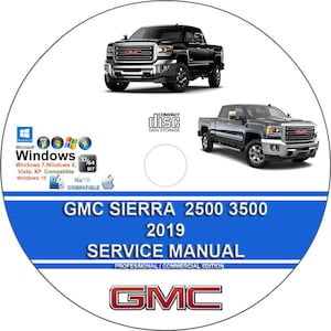 GMC Sierra 2500 3500 2019 Factory Workshop Service Repair Manual on CD