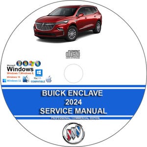 Buick Enclave 2024 Factory Workshop Service Repair Manual on CD