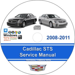 Cadillac STS 2008 2009 2010 2011 Factory Workshop Service Repair Manual on CD