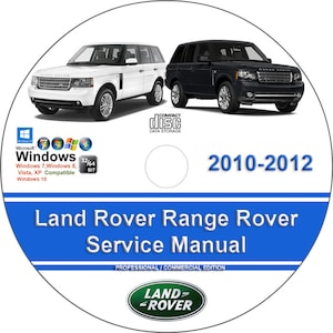 Land Rover Range Rover 2010 2011 2012 Factory Workshop Service Repair Manual + Wiring on CD