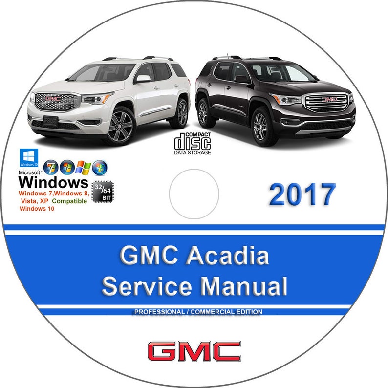 GMC Acadia 2017 Factory Workshop Service Repair Manual on CD - Etsy