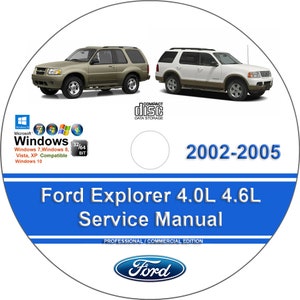 Ford Explorer 2002 2003 2004 2005 Factory Workshop Service Repair Manual on CD