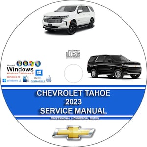 Chevrolet Tahoe 2023 Factory Workshop Service Repair Manual on CD