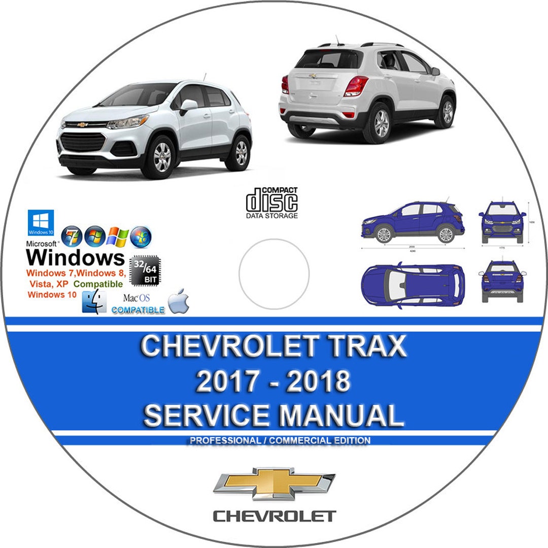 Chevrolet Trax 2017 2018 Service Repair Manual on CD Etsy