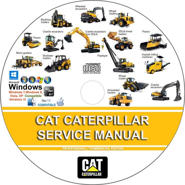 Cat Caterpillar D3G D4G D5G Hystat Track Type Tractor HYD Service Repair Manual on CD