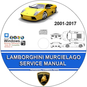 LAMBORGHINI MURCIELAGO Service Repair Manual 2001 - 2017 on Cd