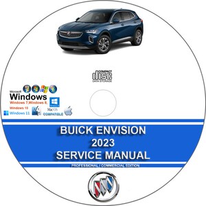 Buick Envision 2023 Factory Workshop Service Repair Manual on CD