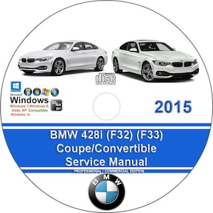 BMW 428i 2015 Coupe/Convertible Factory Workshop Service Repair Manual on CD