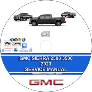 GMC Sierra 2500 3500 2023 Factory Workshop Service Repair Manual on CD