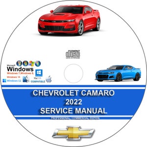 Chevrolet Camaro 2022 Factory Workshop Service Repair Manual on CD
