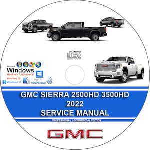 GMC Sierra 2500 HD 3500 HD 2022 Factory Workshop Service Repair Manual on cd