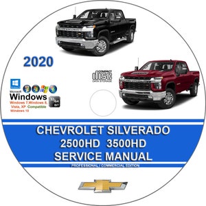 Chevrolet Silverado 2500HD 3500HD 2020 Service Repair Manual on CD