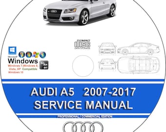Audi A5 2007 - 2017 Service Repair Manual + Wiring  on CD
