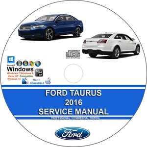Ford Taurus 2016 Factory Workshop Service Repair Manual on CD