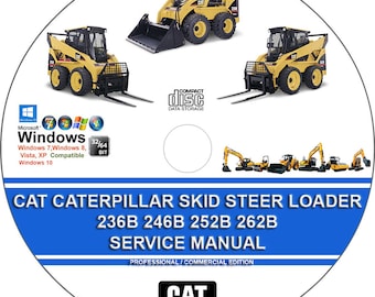Norscot Caterpillar 226 Skid Steer Loader + 3 Attachments 1:32