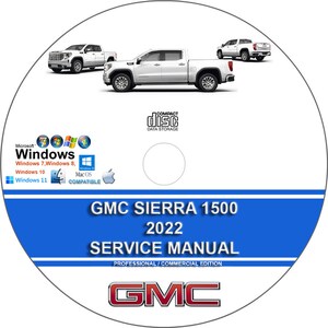 GMC Sierra 1500 Diesel 2022 Factory Workshop Service Repair Manual on CD