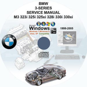 BMW 3-SERIES E46 1999 2000 2001 2002 2003 2004 2005 Sedan Coupe Convertible Sport Wagon service repair manual on CD