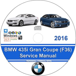 BMW 435i 2016 Gran Coupe Factory Workshop Service Repair Manual on CD