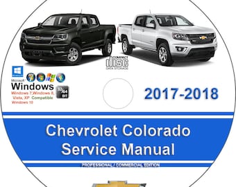 Chevrolet Colorado 2017 2018 Factory Workshop Service Repair Manual on CD