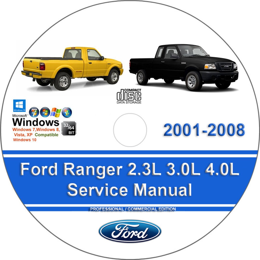 Ford Ranger 2001 2002 2003 2004 2005 2006 2007 2008 Factory Workshop