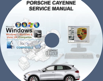 Porsche Cayenne 2003 2004 2005 2006 2007 2008 Factory Service Repair Manual on CD