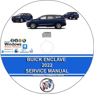 Buick Enclave 2022 Factory Workshop Service Repair Manual on CD