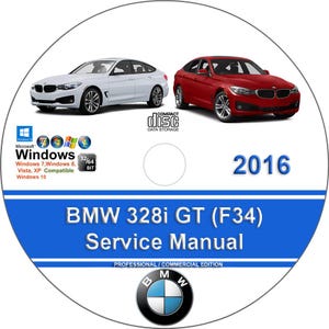 BMW 328i 2016 GT Factory Workshop Service Repair Manual on CD