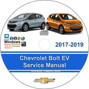 Chevrolet Bolt EV 2017 2018 2019 Factory Workshop Service Repair Manual on CD