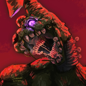 Springtrap Print: Five Nights at Freddy&#39;s Art, 12&quot; x 12&quot;