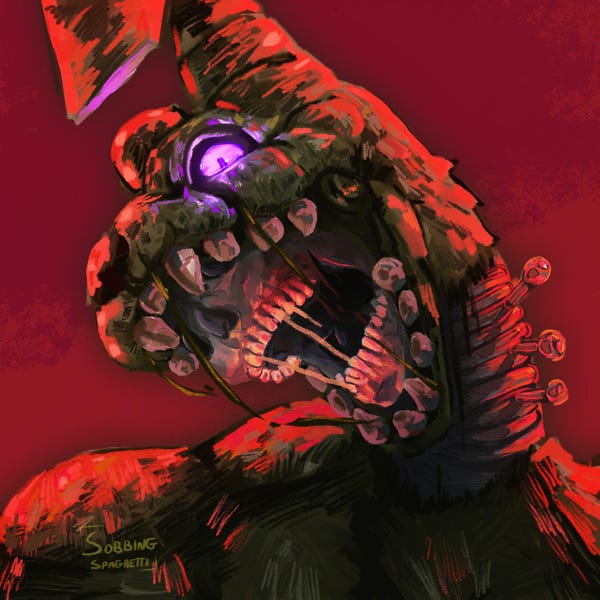 Springtrap Print: Five Nights at Freddy's Art, 12" x 12"