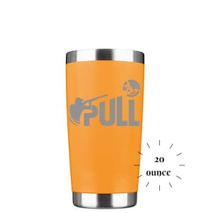 Tumbler PULL | ENGRAVED Insulated Tumbler 20 oz | Travel Mug | Custom-made | Trap | Clay | Skeet shooting Competition