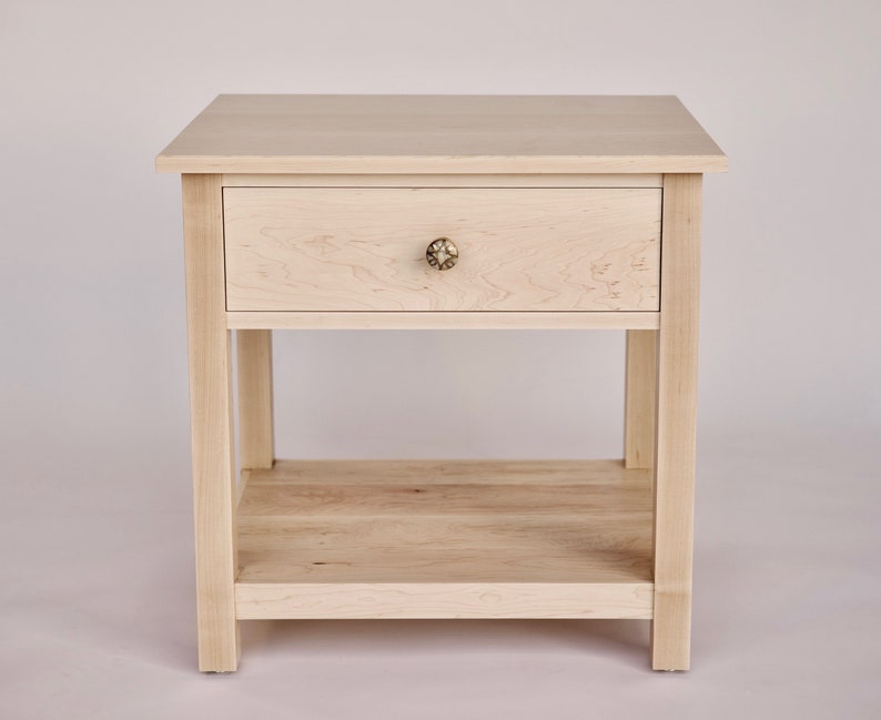 Traditional Maple Nightstand Etsy