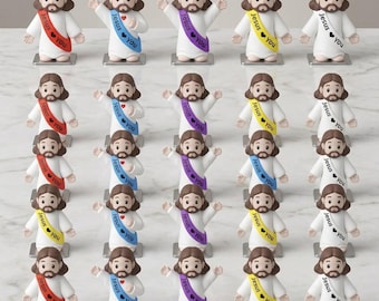 25 pc assortment- Mini Jesus Pocket Statue – Viral Hiding Trend, Christian Favor