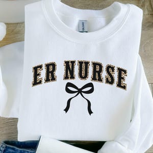 Emergency Nurse Sweatshirt, ER Nurse Shirt, ER Nurse Gift, Emergency Department Sweatshirt, ER Department Crewneck, Emergency Medicine Nurse