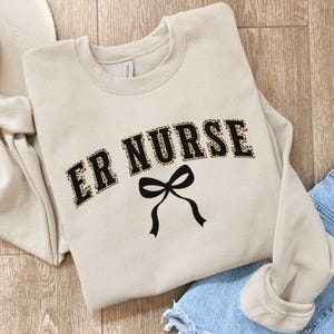 Emergency Nurse Sweatshirt, ER Nurse Shirt, ER Nurse Gift, Emergency Department Sweatshirt, ER Department Crewneck, Emergency Medicine Nurse