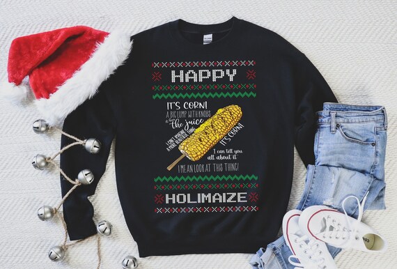 It s Corn Ugly Christmas Sweater Funny Christmas Shirt Corn Boy