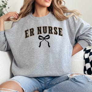 Emergency Nurse Sweatshirt, ER Nurse Shirt, ER Nurse Gift, Emergency Department Sweatshirt, ER Department Crewneck, Emergency Medicine Nurse